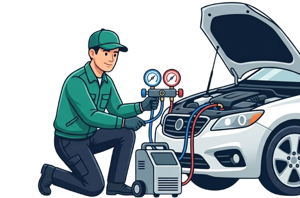 AC Service & Repair service at a KarFixIT workshop
