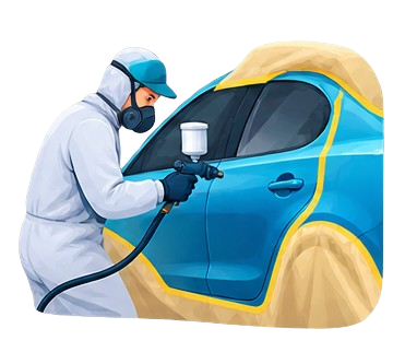 Denting & Painting service at a KarFixIT workshop